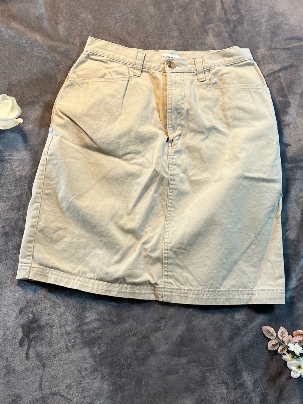 Vintage White Stag Khaki Cotton Shorts